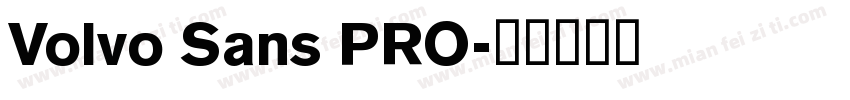 Volvo Sans PRO字体转换